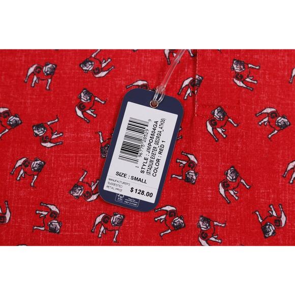 Johnnie-O UGA Georgia Bulldogs Standing Dawg Golf Polo Shirt Men's Small - Picture 6 of 8